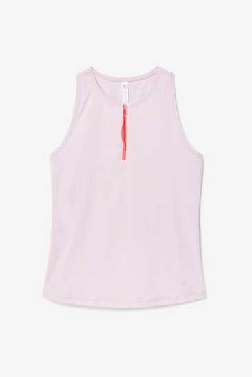 Fila Femme Tie Breaker Front-zip Full Coverage Tank 520 Lavender Frost / Rouge Rouge Fila France VPH-478960